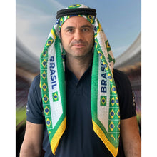 Brazil | Football fan head gear Arabic Style - Ghutra and Egal setÂ |Â OneÂ size