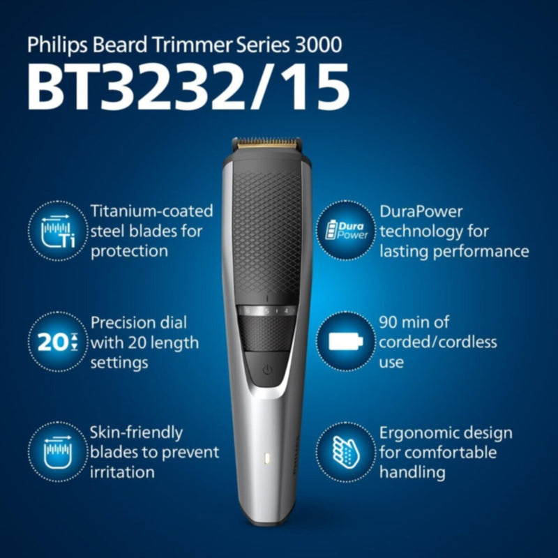 PHILIPS | Beard Trimmer 3000 Series | BT3232/15