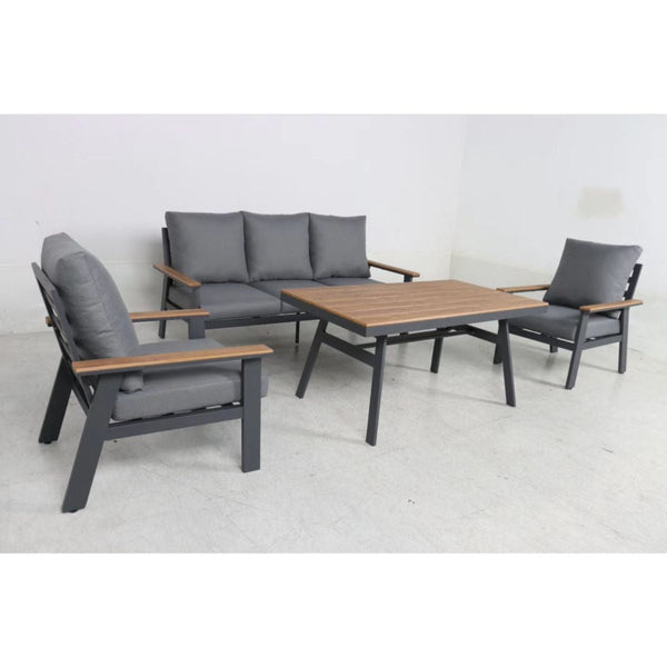 5 Seater Sofa Set with Table Grey | BTT-0013-2025