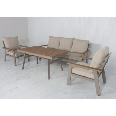 5 Seater Sofa Set with Table Champaign | BTT-0015-2025