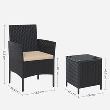 2 Rattan Chairs with Coffee Table | BTT-0018-2025