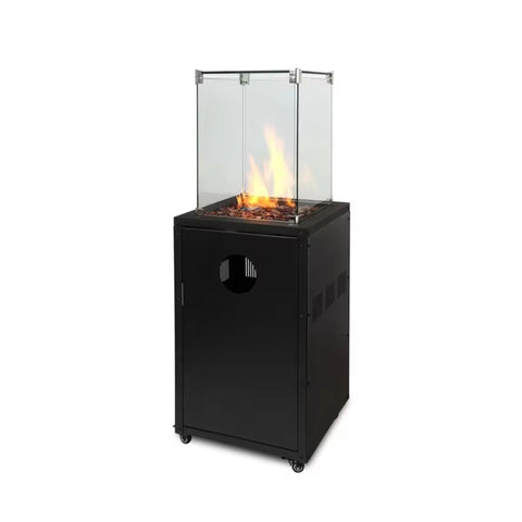 Glass Flame Patio Heater with Glass Stones | BTT-003-2025