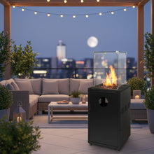 Glass Flame Patio Heater with Glass Stones | BTT-003-2025