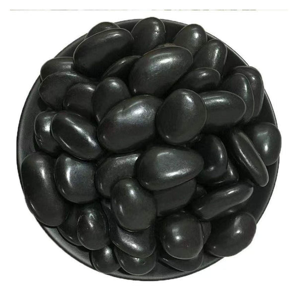 Black Polised & Waxed Pebbles 5-8cm 25kg | BTT-005-2025