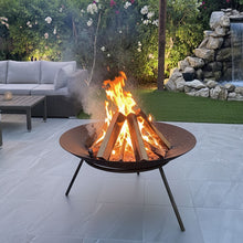 Round Fire Pit with Grill & Shield 60 cm | BTT-009-2025