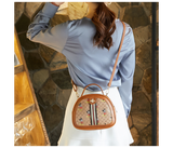 Cartoon Print Shell Small Bee Shoulder Trend Messenger Purse Handbag - Brown | JPK3303