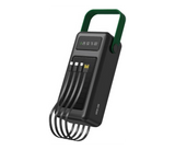 Green Lion 50,000 mAh Powerbank Built-in Solar Panels Includes 4 Built-in Cables | JPO5285
