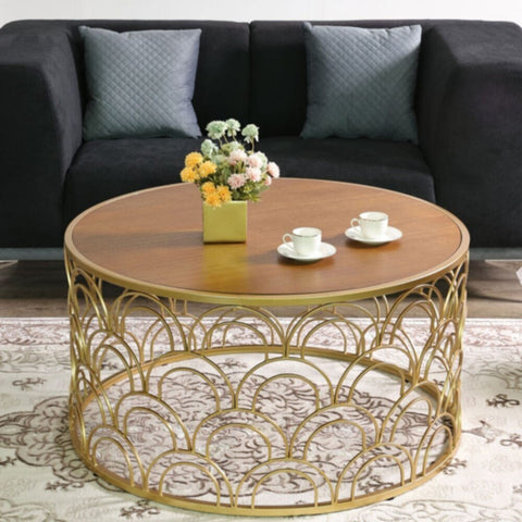 Lorcan Coffee Table-Veneer / Golden | 812700100063