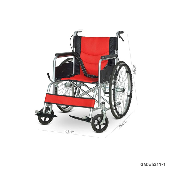 Medical folding lightweight manual steel wheelchair | wh311-1