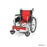 Medical folding lightweight manual steel wheelchair | wh311-1