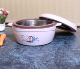 ROYALFORD | 5000Ml Deluxe Insulated Casserole White And Brown | Rf9727
