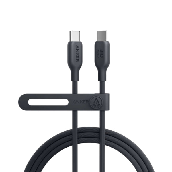 ANKER | 544 USB C to USB C Bio Based Cable 140 W 3ft 0.9 m Black | A80F1H11