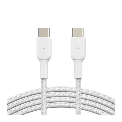 BELKIN | Boostcharge Braided Usb-C To Usb-C 2M White 2-Pack | CAB004bt2MWH2PK