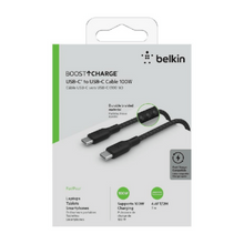 BELKIN | Usb-C To Usb-C Braided Cable 100W Pd 2M Black | CAB014bt2MBK