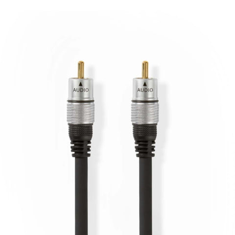 NEDIS | Digital Coax Audio Cable RCA Male to Male Gold Plated 2.5m | CAGC24170AT25