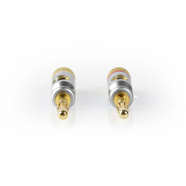 NEDIS | Audio Connector Straight Banana Male Gold Plated 2Pcs | CAGC26900ME