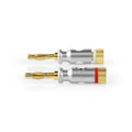 NEDIS | Audio Connector Straight Banana Male Gold Plated 2Pcs | CAGC26900ME