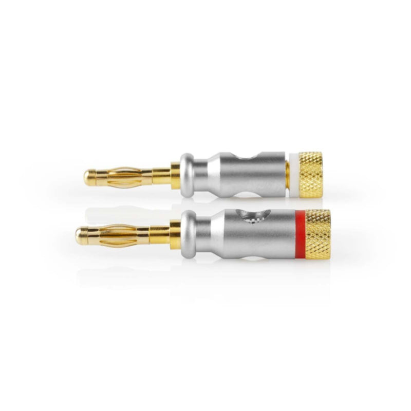 NEDIS | Audio Connector Straight Banana Male Gold Plated 2Pcs | CAGC26900ME