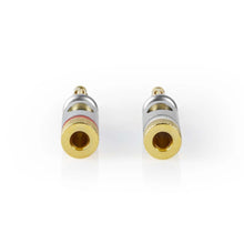 NEDIS | Audio Connector Straight Banana Male Gold Plated 2Pcs | CAGC26900ME