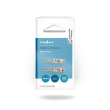NEDIS | Audio Connector Straight Banana Male Gold Plated 2Pcs | CAGC26900ME