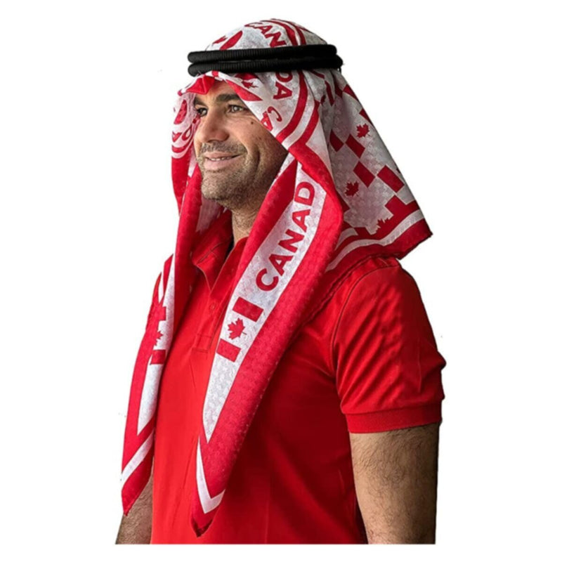Canada | Football fan head gear Arabic Style - Ghutra and Egal setÂ |Â OneÂ size