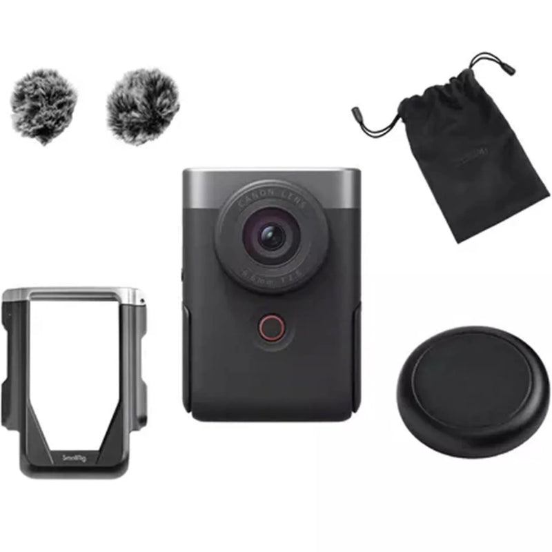 CANON | Power Shot V10 Advanced Vlogging Camera Kit Silver