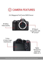 CANON | 20 Megapixels Mirrorless Camera EOS R6 Mark II Body