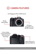 CANON | 32.5MP Mirrorless Camera (18-150 mm Lens, 22.3 x 14.8 mm Sensor + Mount Adapter | EOS R7 18-150mm
