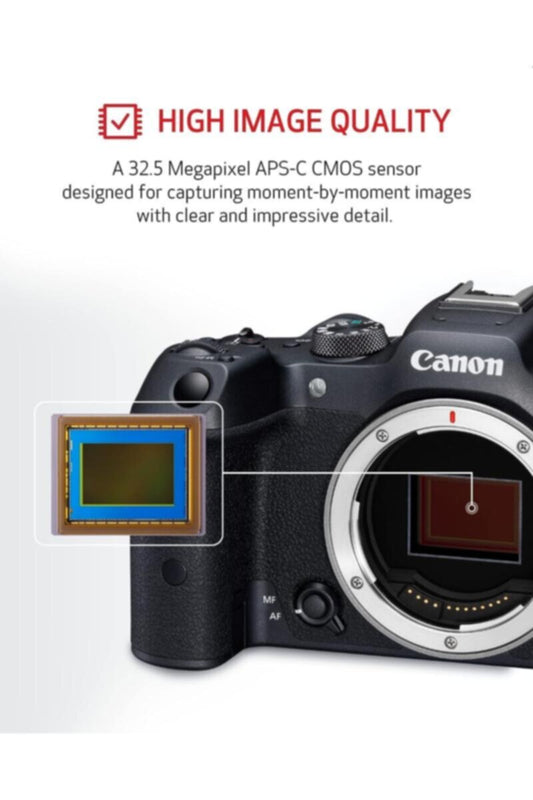 CANON | 32.5MP Mirrorless Camera (18-150 mm Lens, 22.3 x 14.8 mm Sensor + Mount Adapter | EOS R7 18-150mm