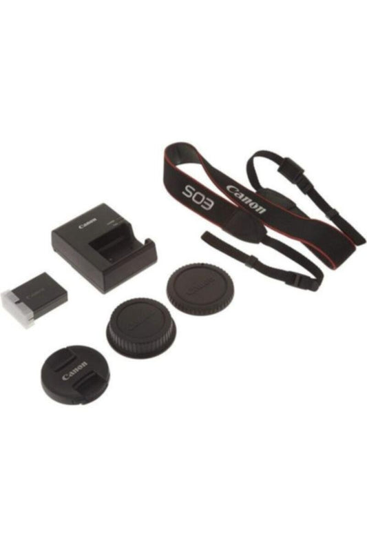 CANON | Digital SLR Camera Body Black + 18-55mm DCIII Kit + EF 50MM 1.8 STM Lens | EOS 2000D