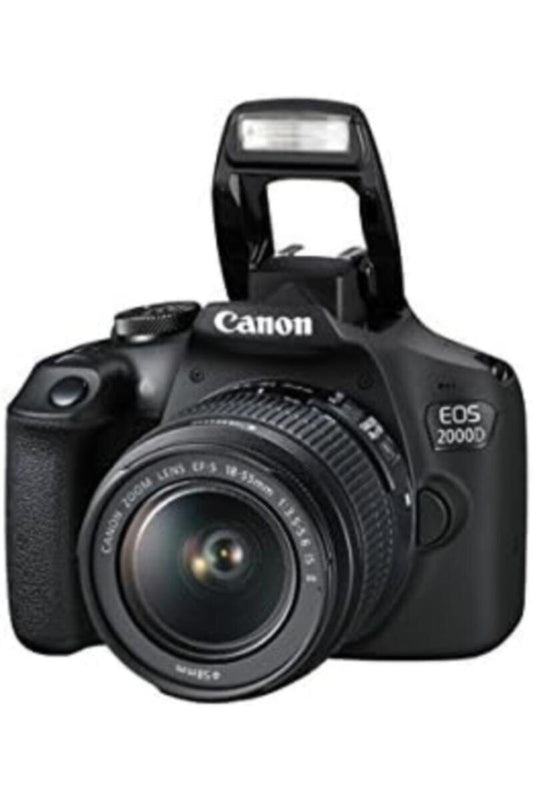 CANON | DSLR Camera and EF-S 18-55 mm f/3.5-5.6 is II Lens Black | EOS 2000D