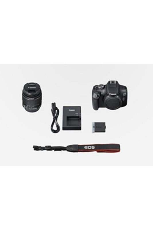 CANON | DSLR Camera and EF-S 18-55 mm f/3.5-5.6 is II Lens Black | EOS 2000D