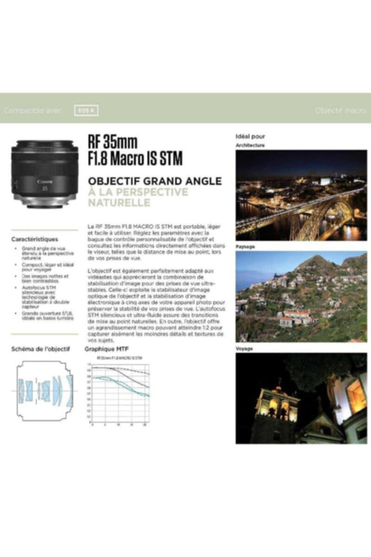 CANON | F/1.8 Macro is STM Lens - Black | RF 35MM