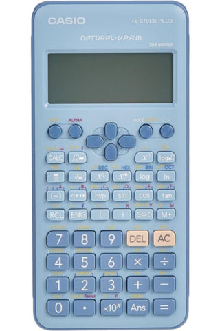 CASIO | Standard Scientific Calculator Non Programmable 10 + 2 digits 417 Functions Blue | TE0206104