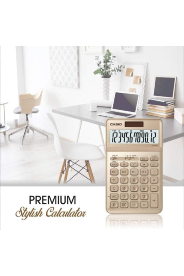 CASIO | Stylish Desktop Calculator - Gold | TE0192182