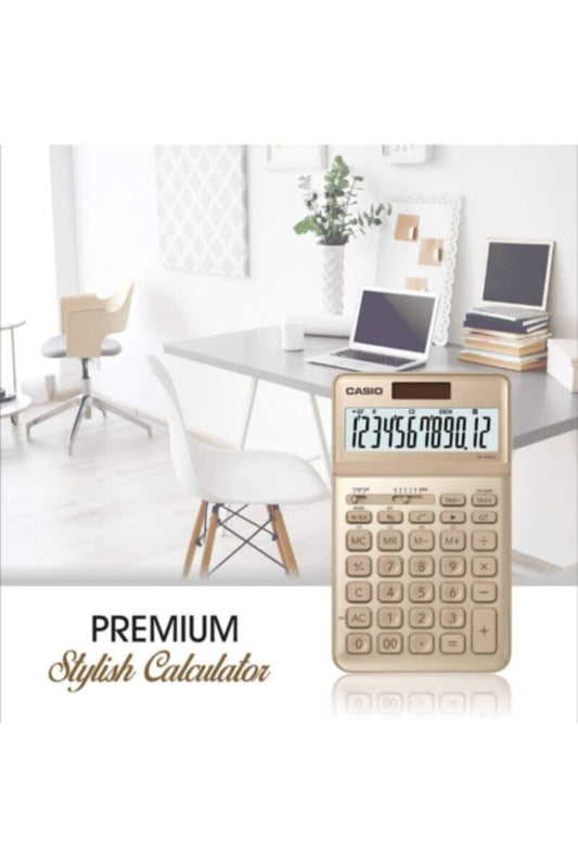 CASIO | Stylish Desktop Calculator - Gold | TE0192182