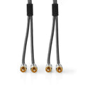 NEDIS | Stereo Audio Cable 2x RCA Male to Male 5m | CATB24200GY50