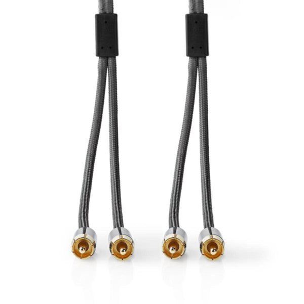 NEDIS | Stereo Audio Cable 2x RCA Male to Male 5m | CATB24200GY50
