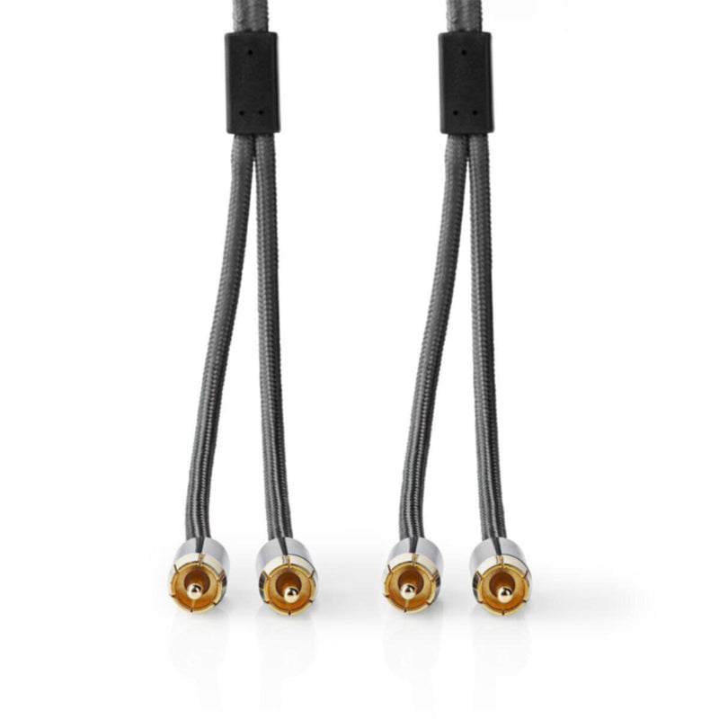 NEDIS | Stereo Audio Cable 2x RCA Male to Male 5m | CATB24200GY50
