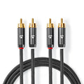 NEDIS | Stereo Audio Cable 2x RCA Male to Male 5m | CATB24200GY50