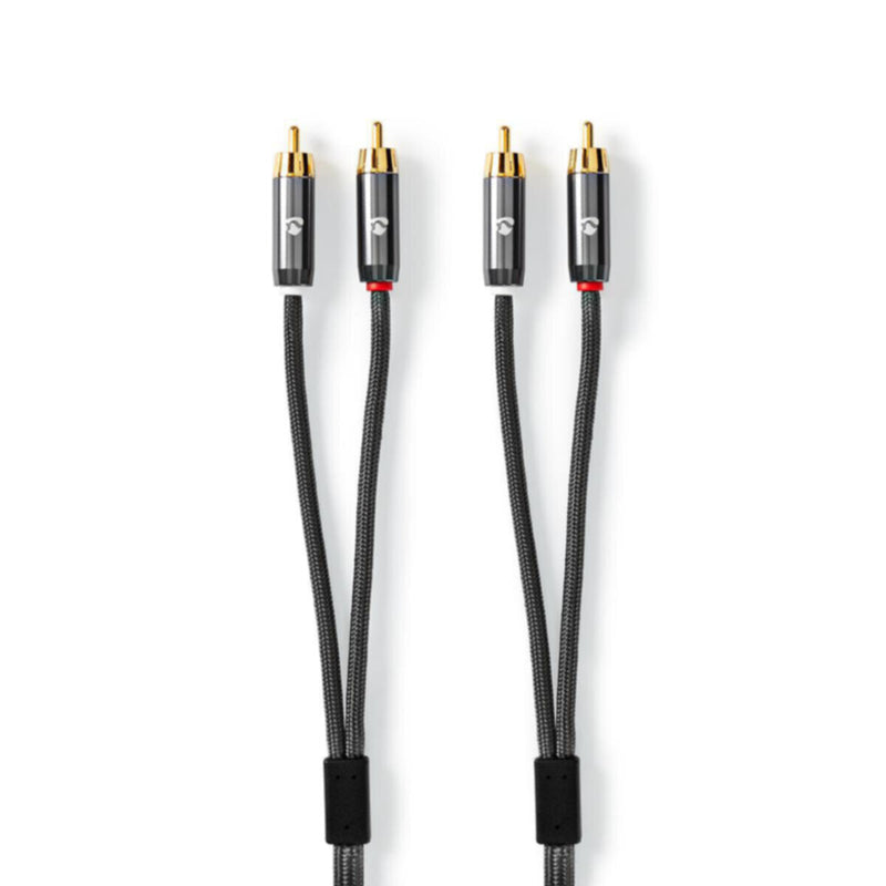 NEDIS | Stereo Audio Cable 2x RCA Male to Male 5m | CATB24200GY50