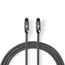 NEDIS | Optical Audio Cable TosLink Male 1m - Gun Metal Grey | CATB25000GY10