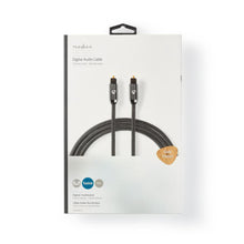 NEDIS | Optical Audio Cable TosLink Male 1m - Gun Metal Grey | CATB25000GY10