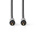 NEDIS | Optical Audio Cable TosLink Male 2m - Gun Metal Grey | CATB25000GY20