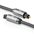 NEDIS | Optical Audio Cable TosLink Male 2m - Gun Metal Grey | CATB25000GY20