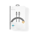 NEDIS | Optical Audio Cable TosLink Male 2m - Gun Metal Grey | CATB25000GY20