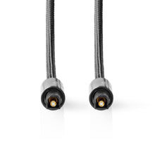 NEDIS | Optical Audio Cable TosLink Male 3m - Gun Metal Grey | CATB25000GY30