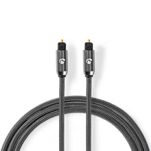 NEDIS | Optical Audio Cable TosLink Male 3m - Gun Metal Grey | CATB25000GY30