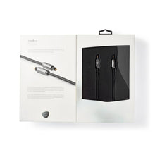 NEDIS | Optical Audio Cable TosLink Male 3m - Gun Metal Grey | CATB25000GY30