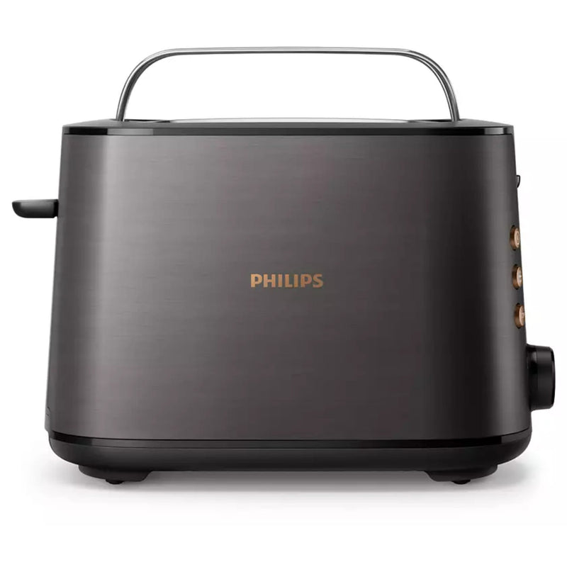 PHILIPS | 2 Slice Bread Toaster, 950W, Black/Copper | HD2650/31